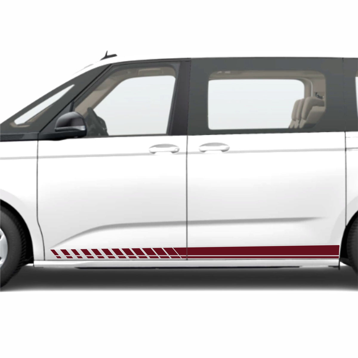 Seitenstreifen mit Wunschtext passend für VW T7 Multivan - FOTOFOL