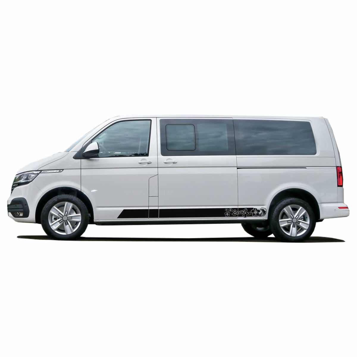 Seitenstreifen passend für VW California Beach T6.1, T6, T5, Seitenaufkleber Autoaufkleber - FOTOFOL