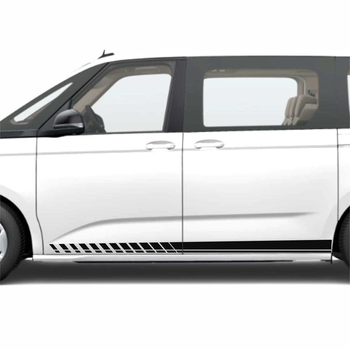 Seitenstreifen mit Wunschtext passend für VW T7 Multivan - FOTOFOL