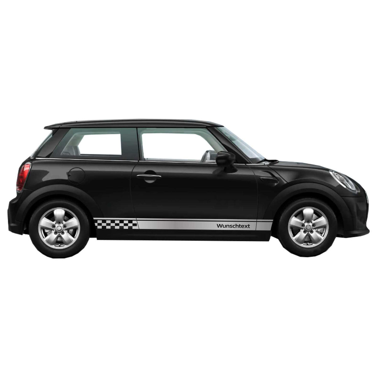 Seitenstreifen passt für Mini Cooper Wunschtext Aufkleber 185 x 11 cm - FOTOFOL