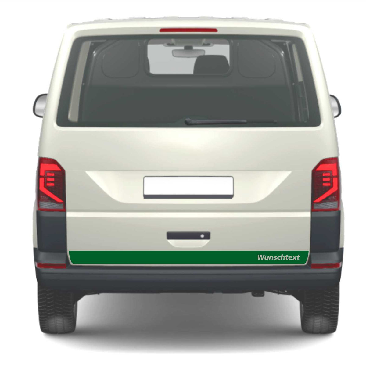 Heckklappen Heckstreifen  Aufkleber Wunschtext passend für VW T6.1 T6 T5 Multivan Bulli - Streifen 1 - FOTOFOL