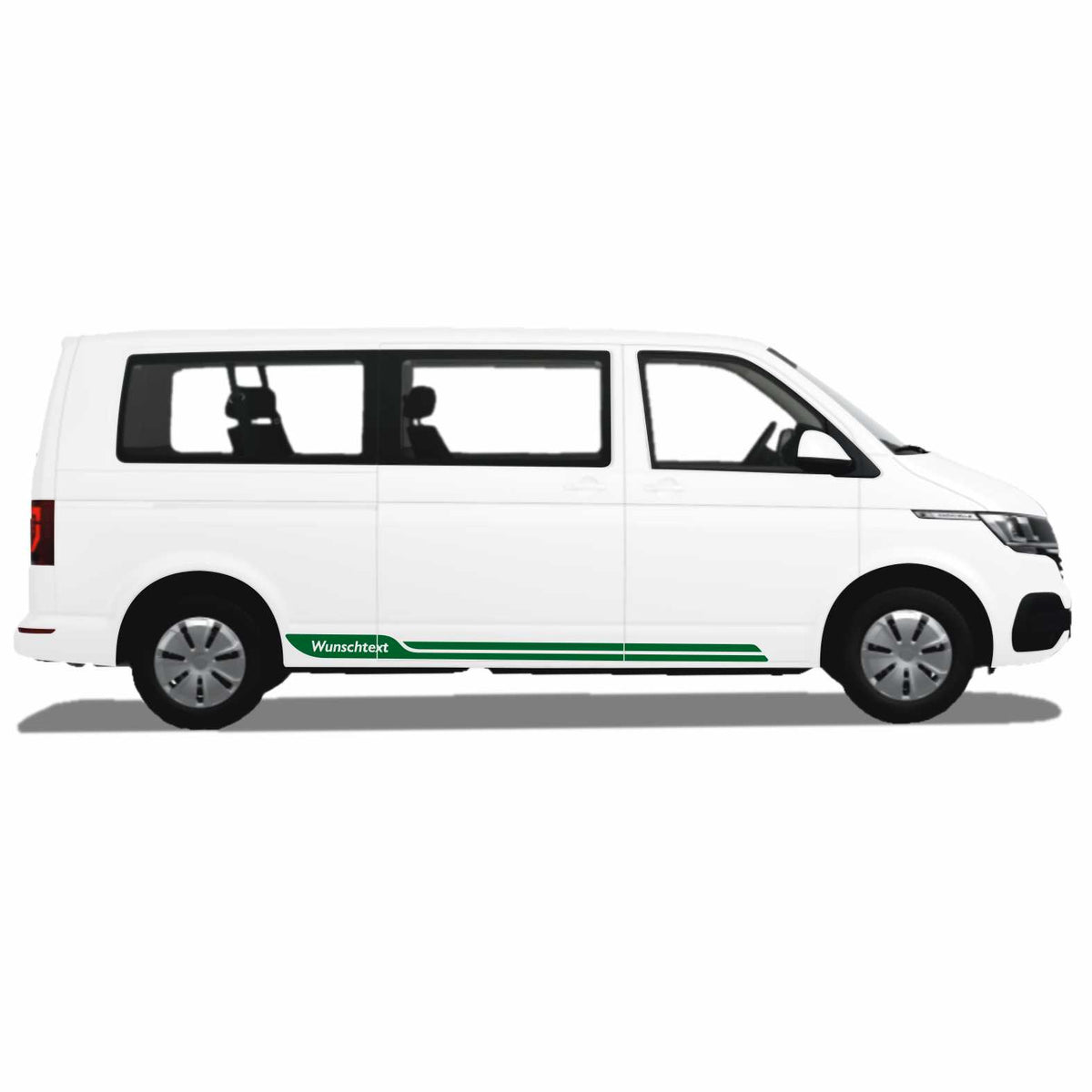 Seitenstreifen passend für VW T6.1, T6, T5, Multivan, Bulli, Wunschtext Aufkleber - FOTOFOL