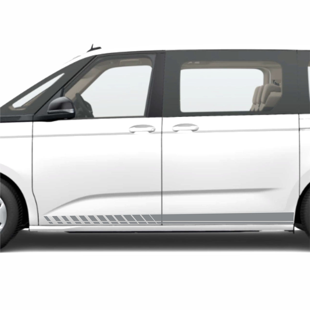 Seitenstreifen mit Wunschtext passend für VW T7 Multivan - FOTOFOL