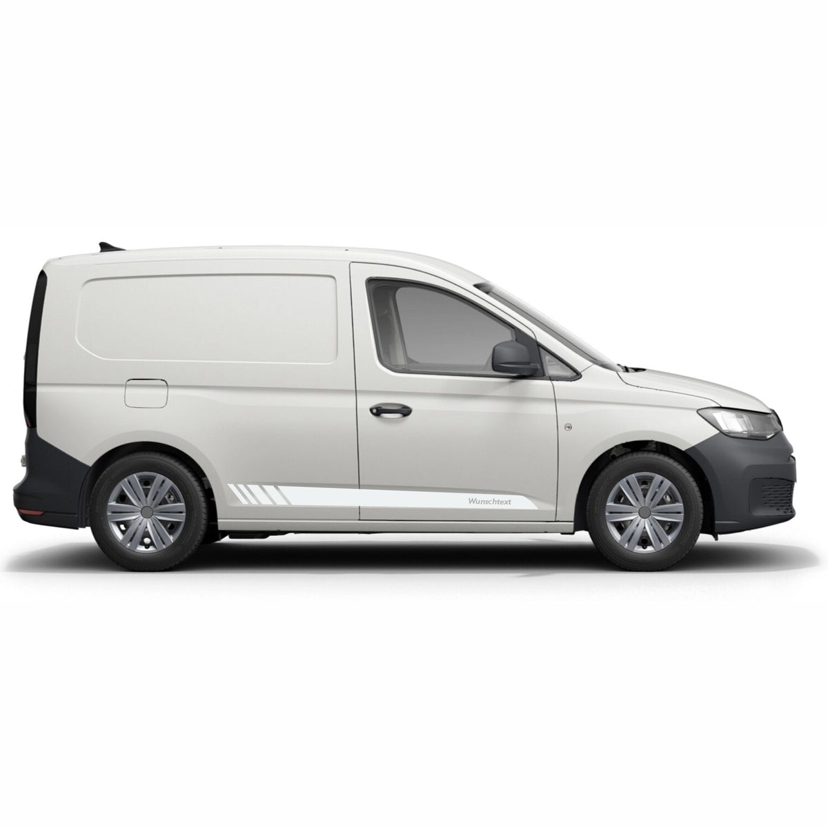 Seitenstreifen Aufkleber Wunschtext passt für VW Caddy - FOTOFOL